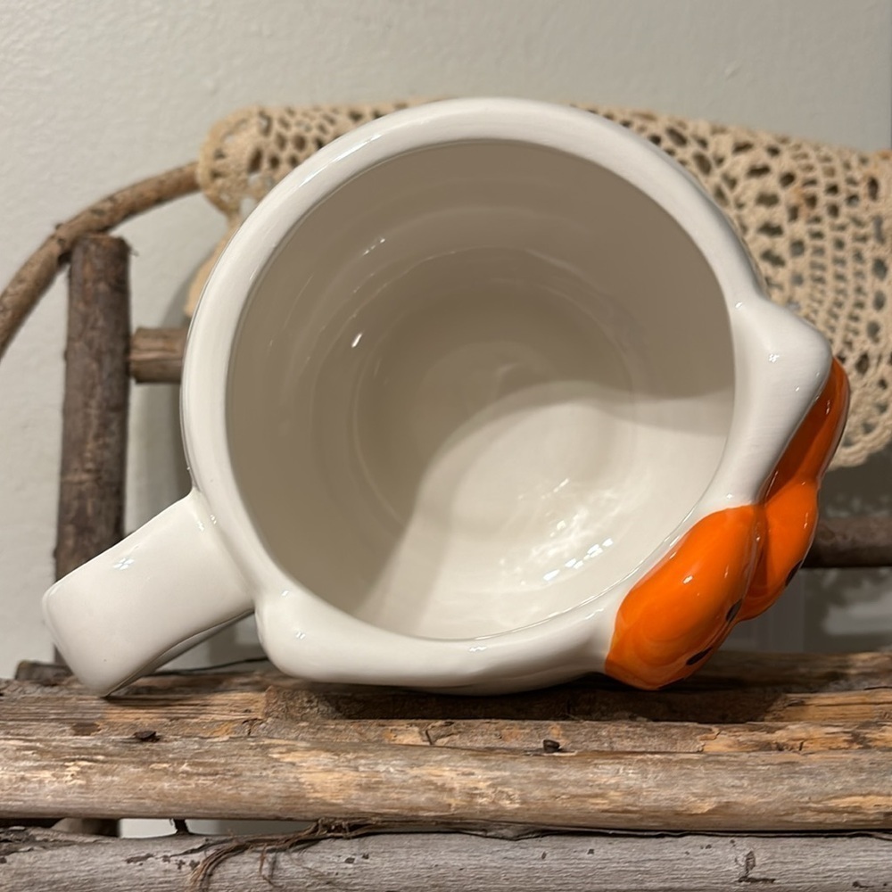 NEW DESIGN! NWT HELLO KITTY HALLOWEEN MUG ORANGE & BLACK BOW LARGE - Picture 7 of 10